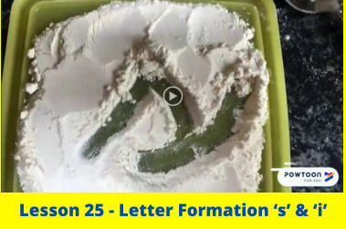 Lesson 25 - Letter Formation ‘s’ & ‘i’