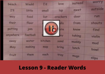Lesson 9 - Reader Words