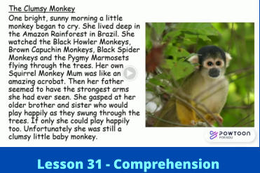 Lesson 31 - Comprehension