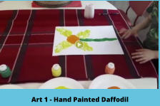 Art 1 - Hand Painted Daffodil